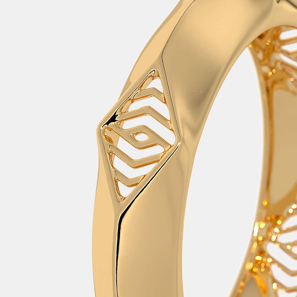 The Angled Band Ring For Him