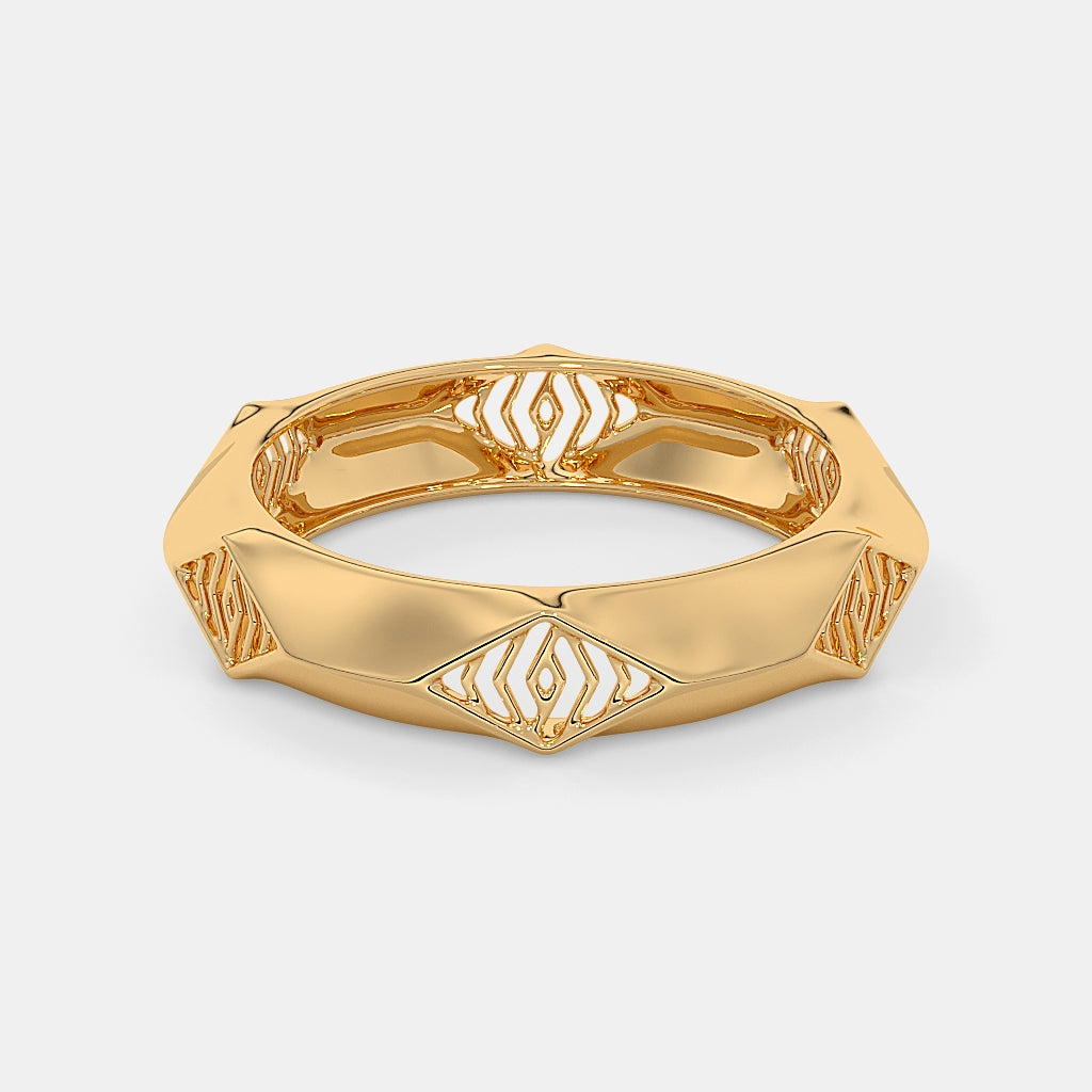 The Angled Band Ring For Him