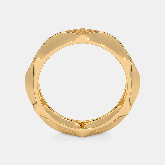 The Angled Band Ring For Him