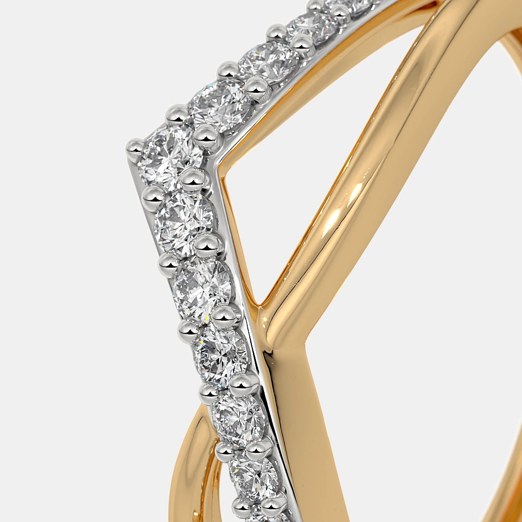 The Rashida Chevron Ring