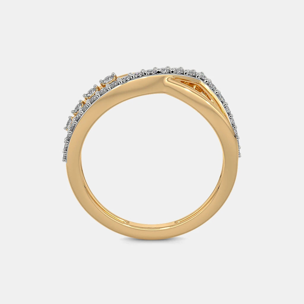 The Rashida Chevron Ring