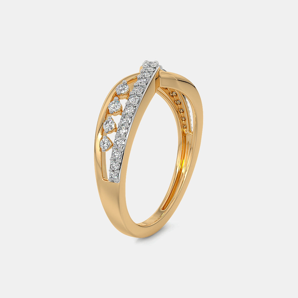 The Rashida Chevron Ring
