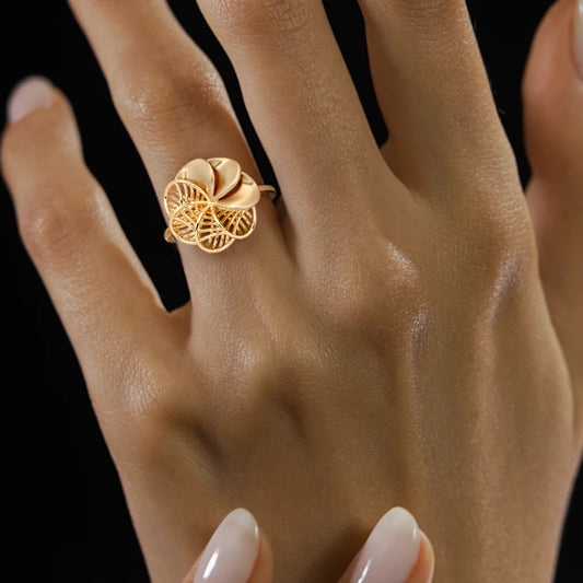 The Botanically Flowing Mushroom Ring