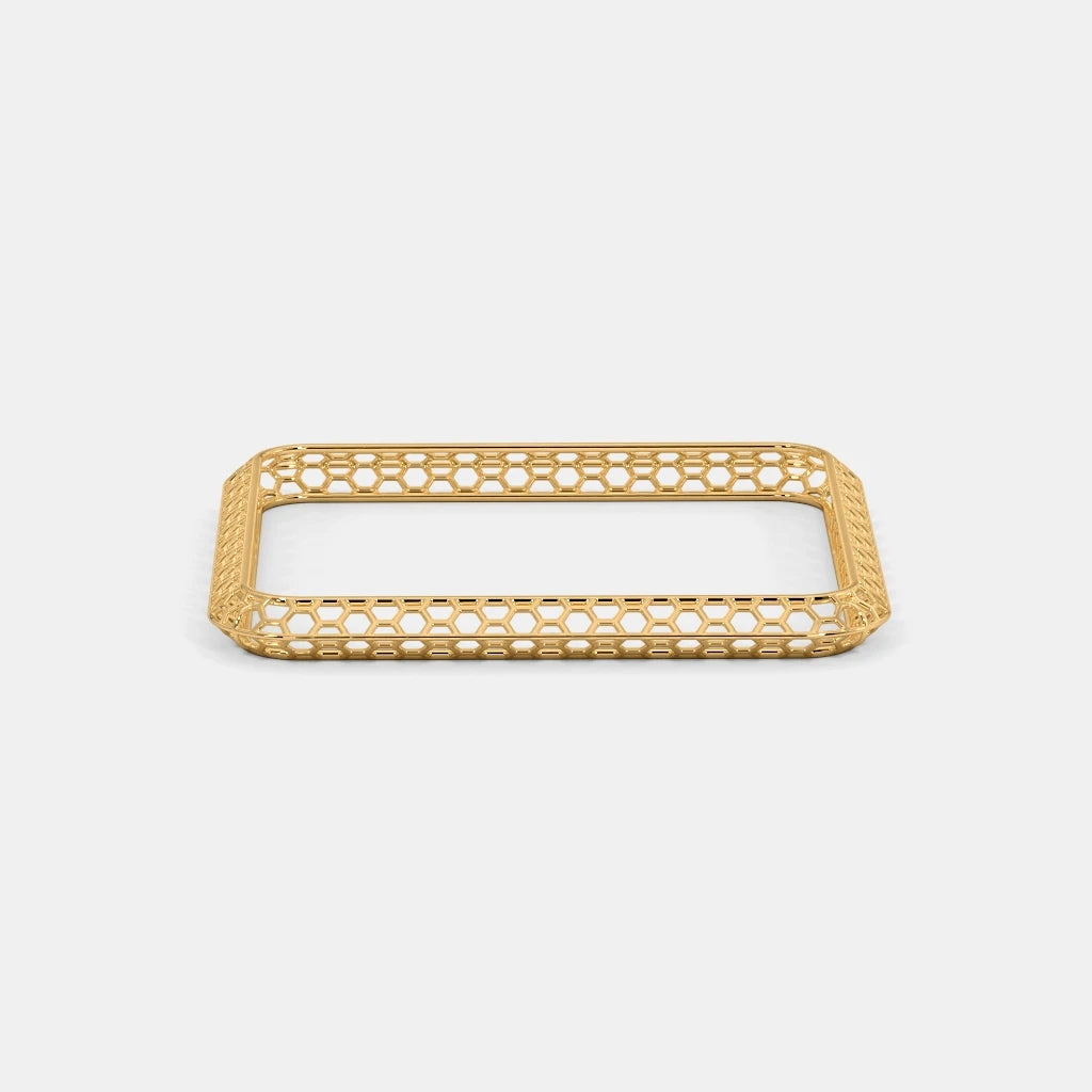 The Aurivera Geometric Bangle