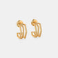The Ternion J Hoop Earrings