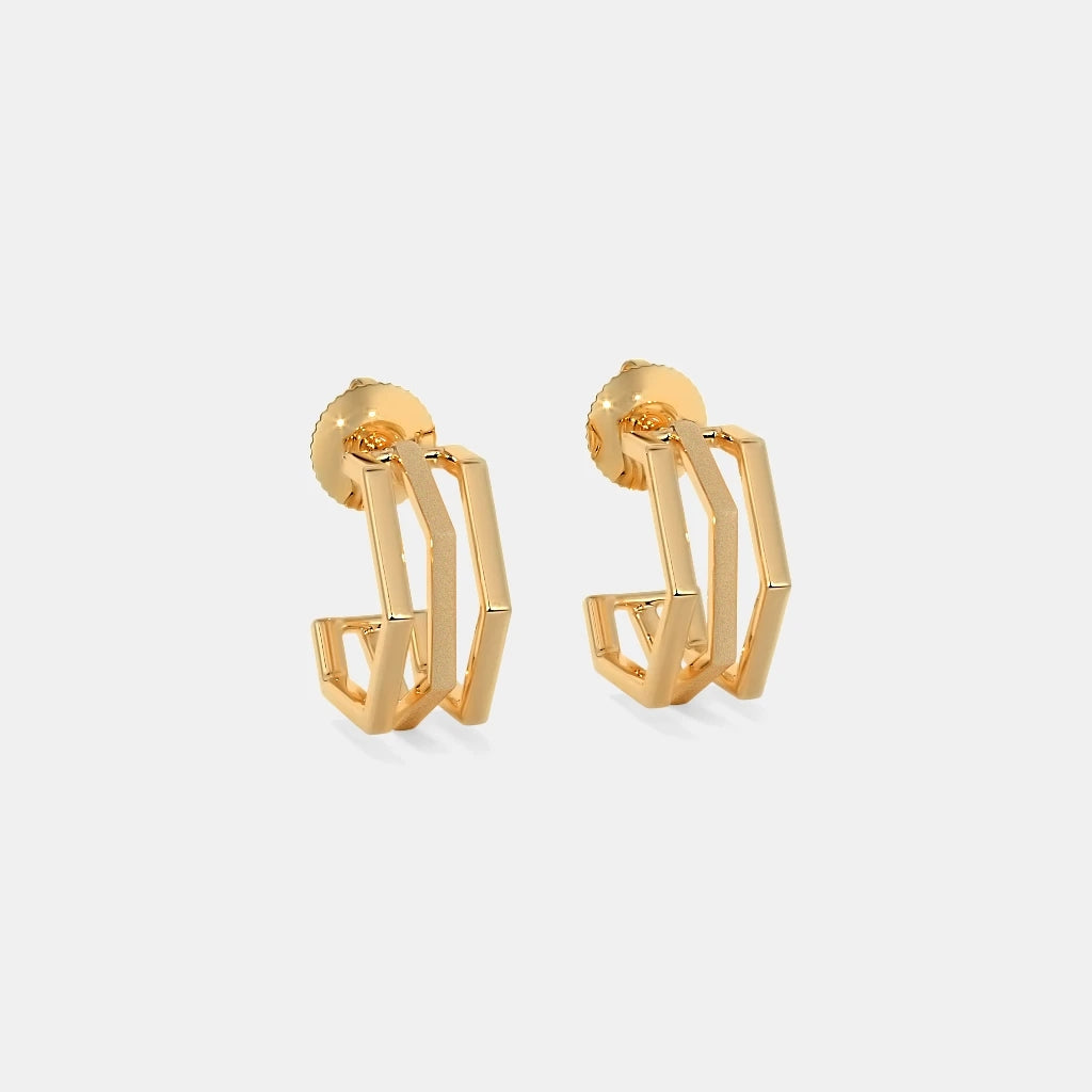 The Ternion J Hoop Earrings