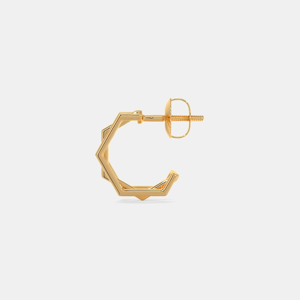 The Ternion J Hoop Earrings