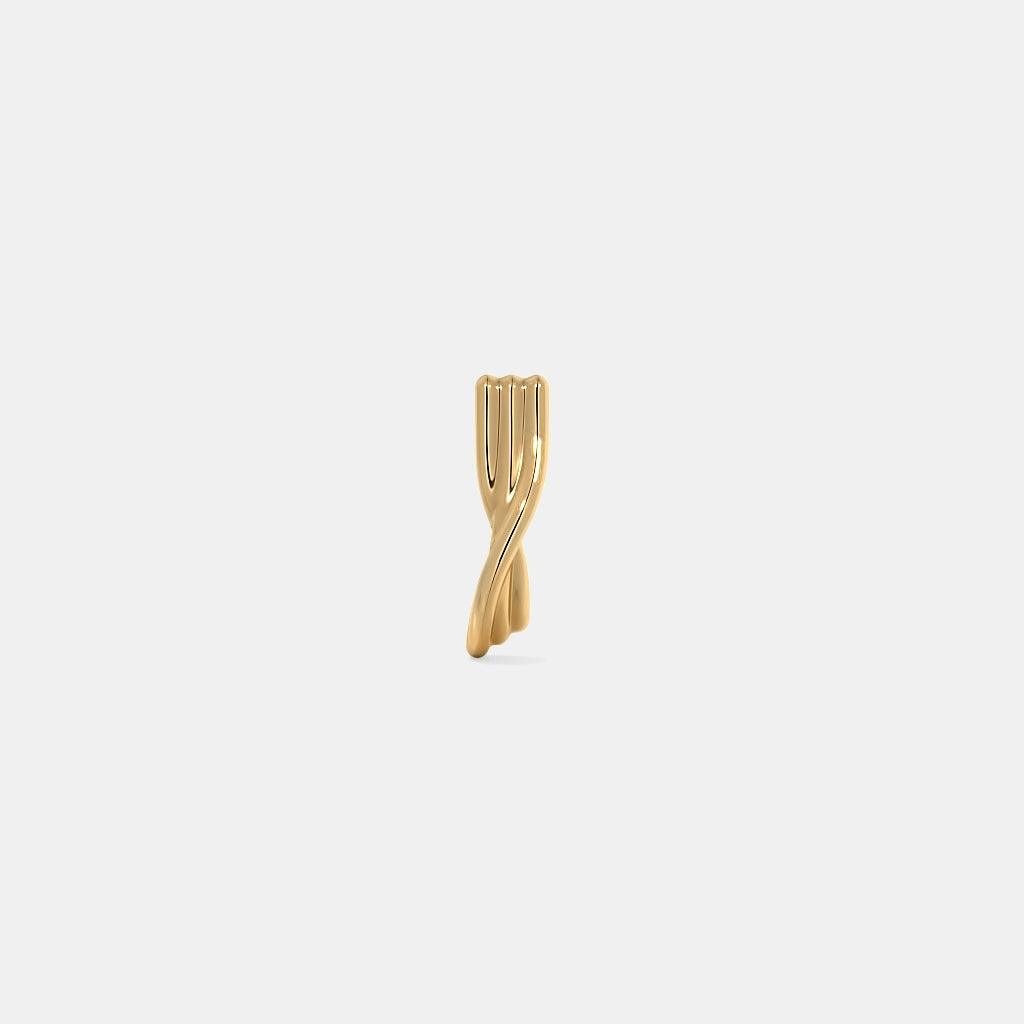 The Torsion J Hoop Earrings