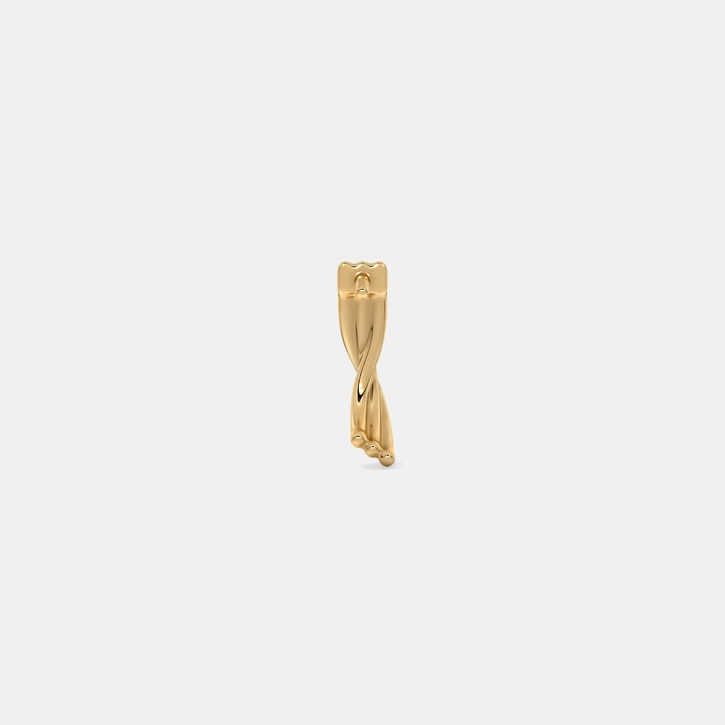 The Torsion J Hoop Earrings