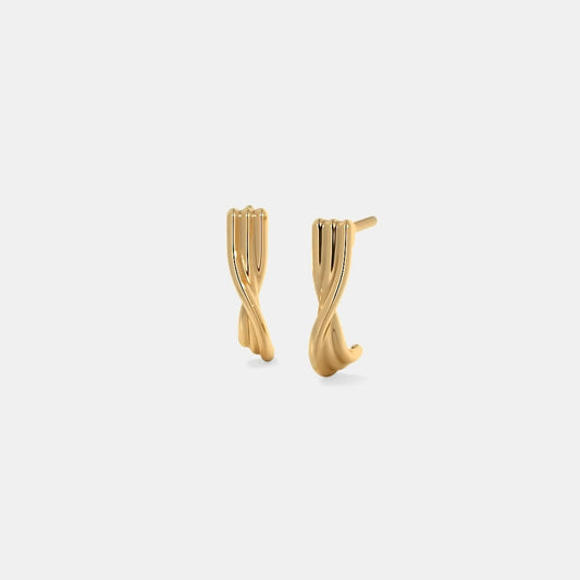 The Torsion J Hoop Earrings