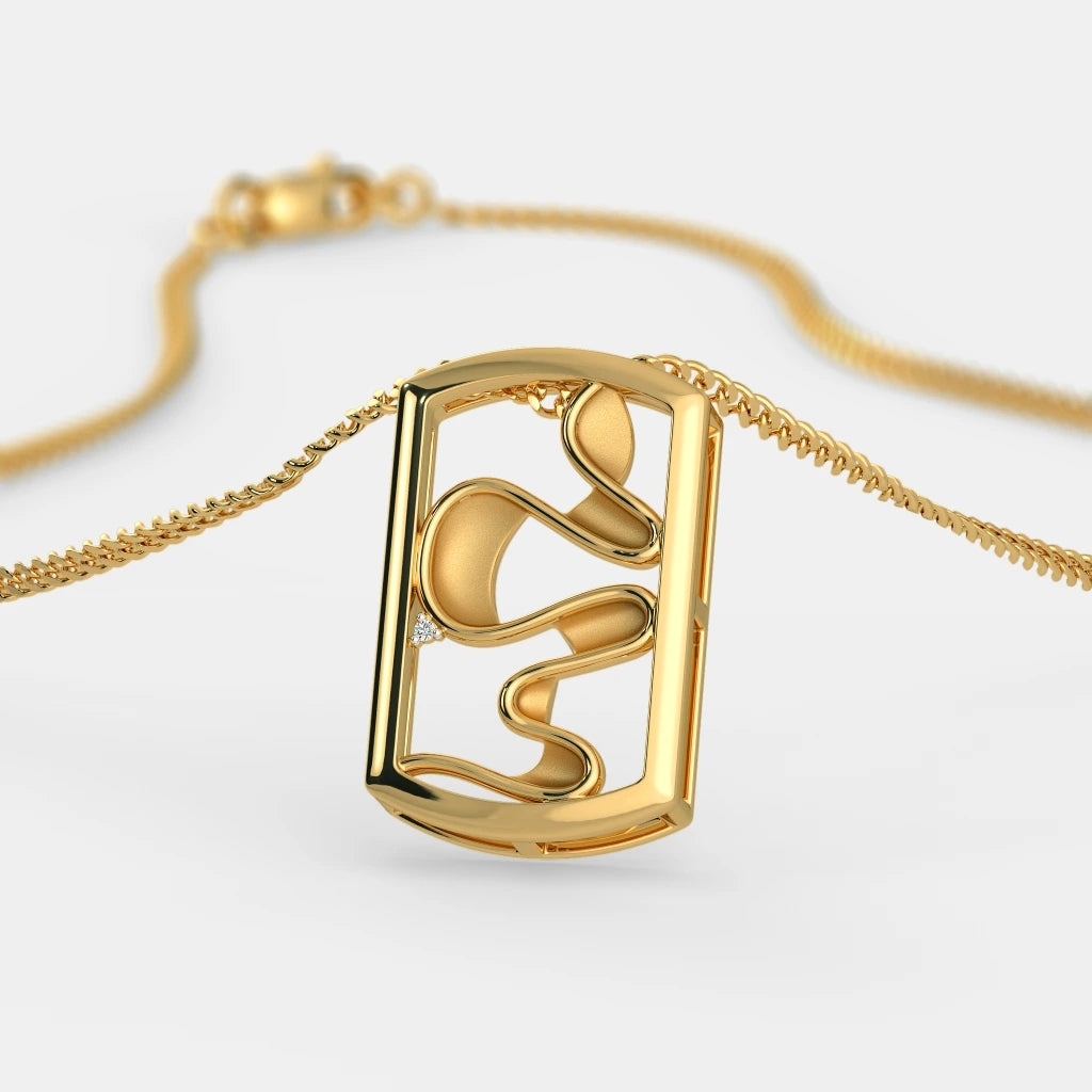 The Techno Abstract Pendant