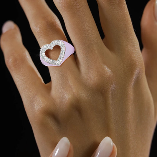 The Lavender Heart Ring
