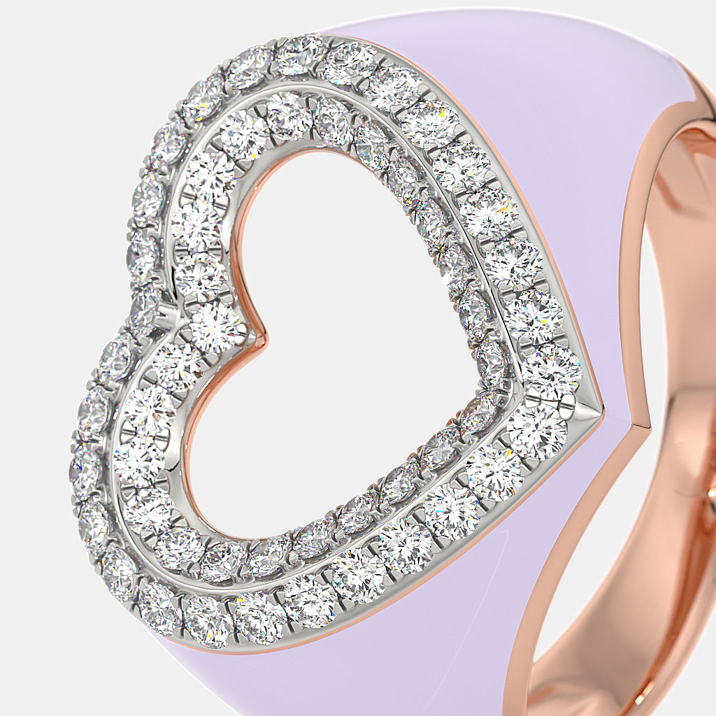The Lavender Heart Ring