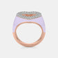 The Lavender Heart Ring