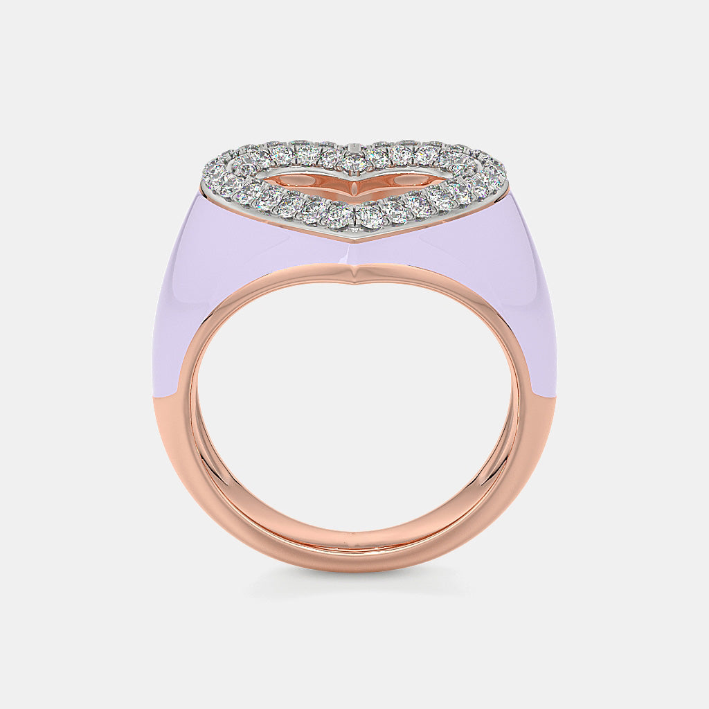 The Lavender Heart Ring