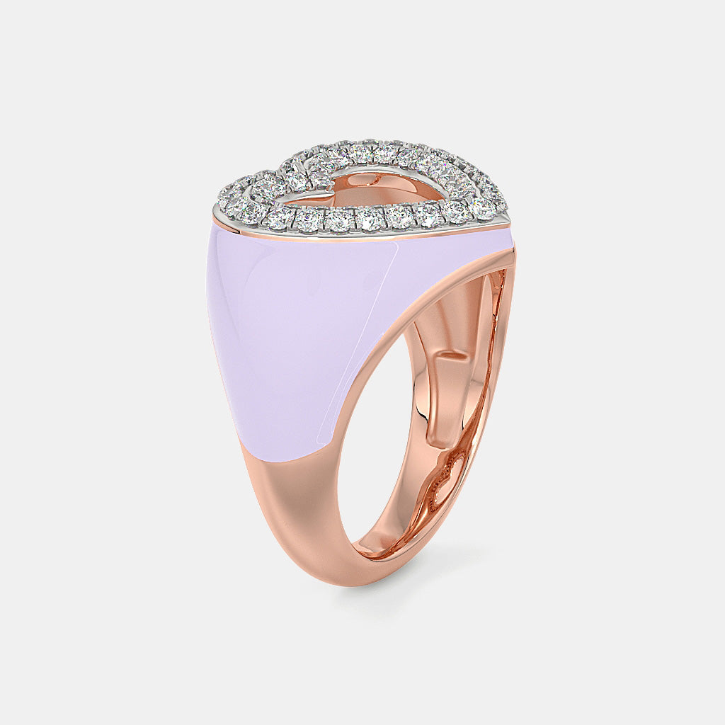 The Lavender Heart Ring
