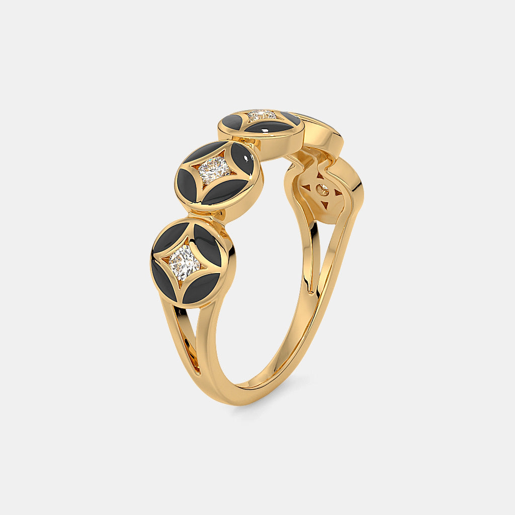 The Astral Noir Band Ring