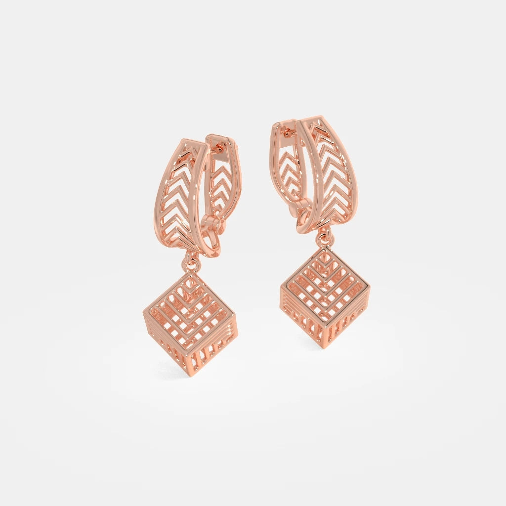 The Hakono Dangle Hoop Earrings