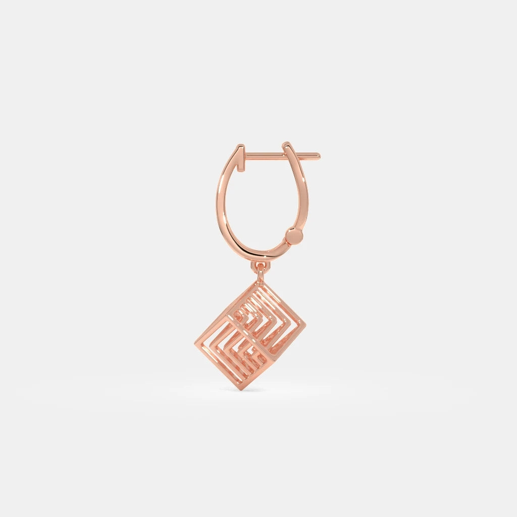 The Hakono Dangle Hoop Earrings