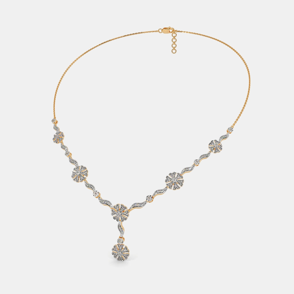 The Gilded Petal Y Necklace