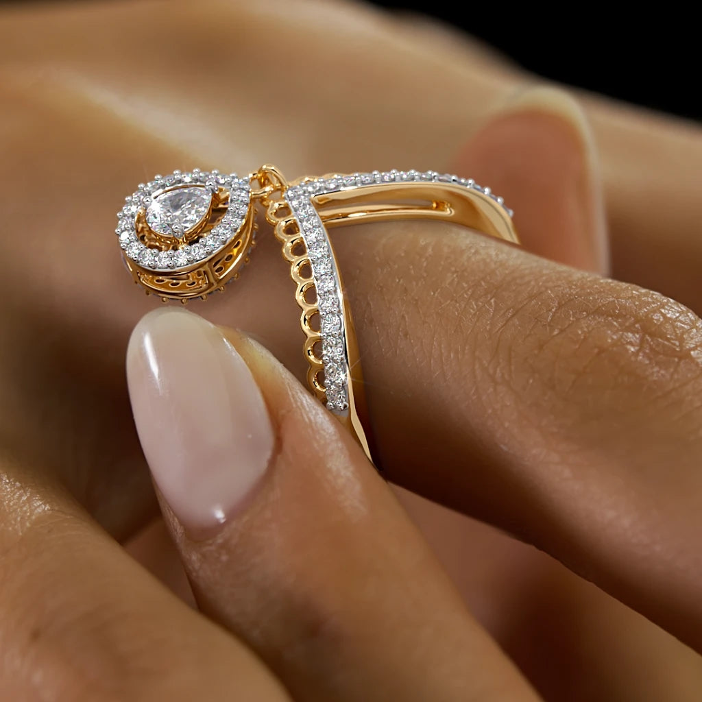 The Nedra Chevron Ring
