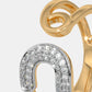 The Safety Pin Top Open Ring