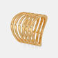 The Golden Strata Chevron Ring