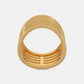 The Golden Strata Chevron Ring