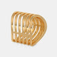 The Golden Strata Chevron Ring