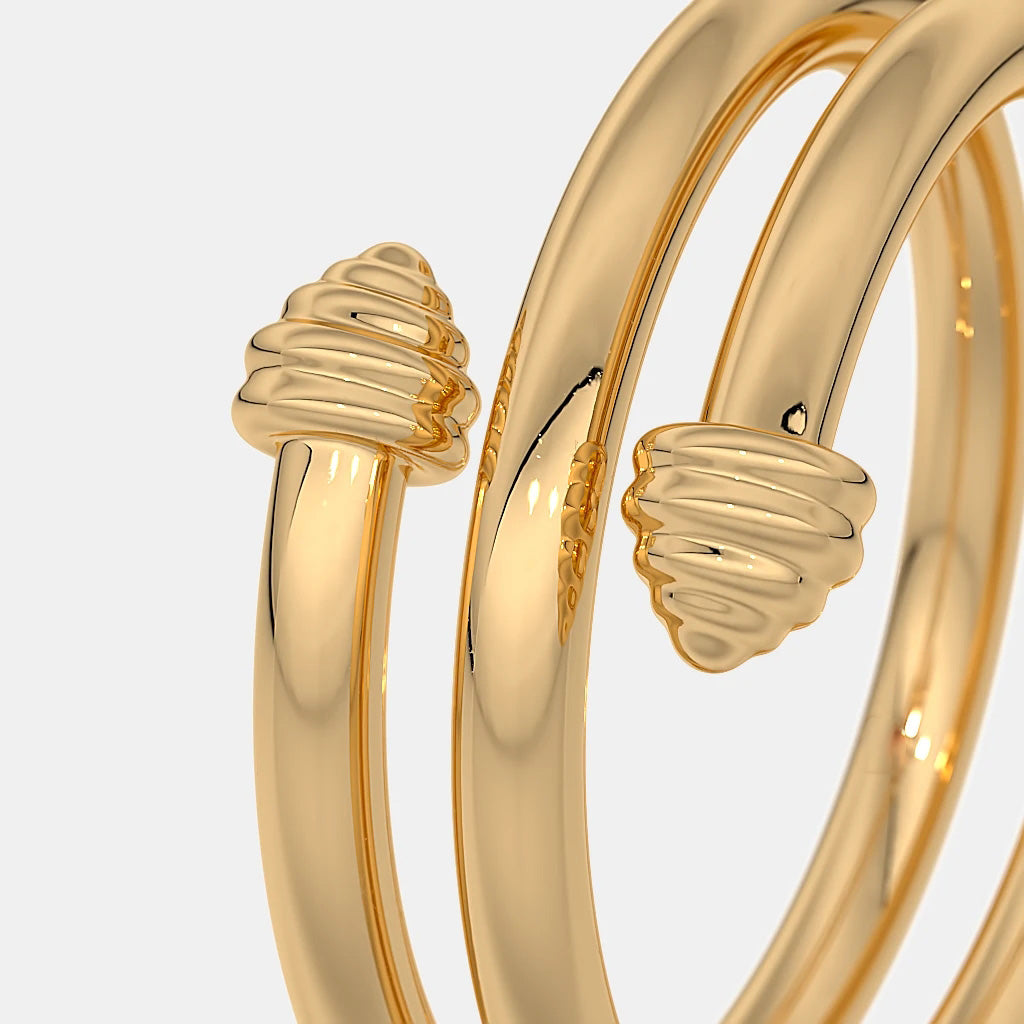 The Azure Gyre Spiral Ring