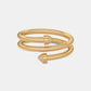 The Azure Gyre Spiral Ring
