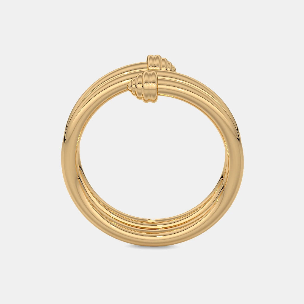 The Azure Gyre Spiral Ring