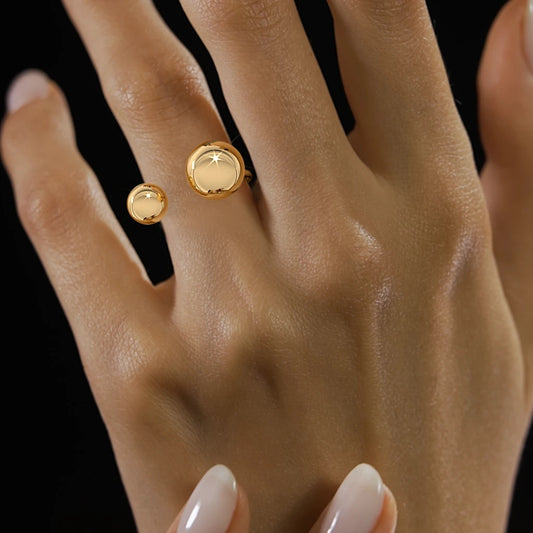 The Sphered Top Open Ring