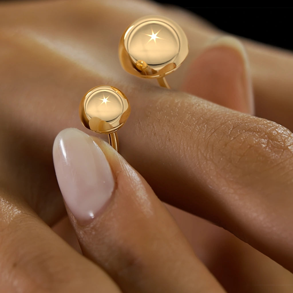 The Sphered Top Open Ring