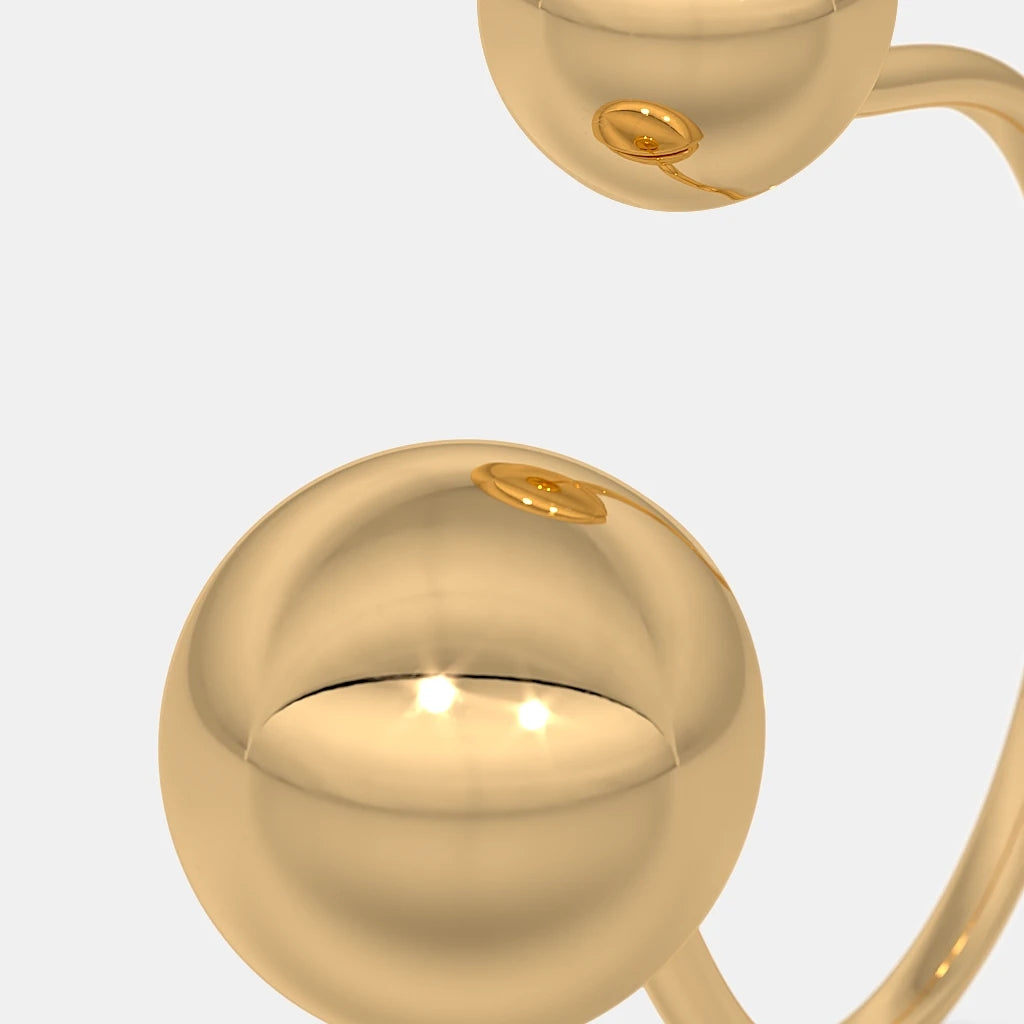 The Sphered Top Open Ring