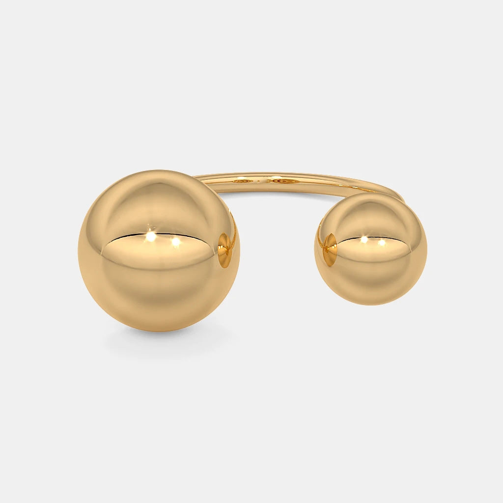 The Sphered Top Open Ring