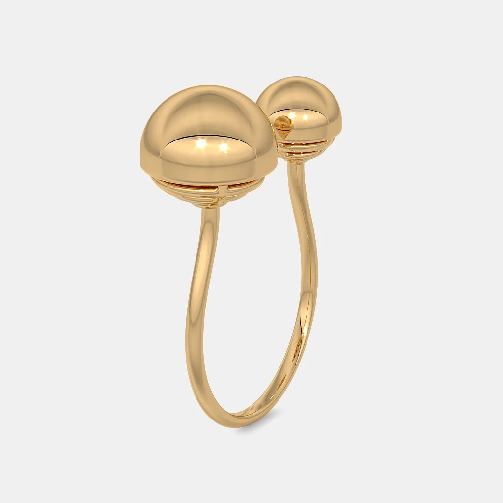The Sphered Top Open Ring