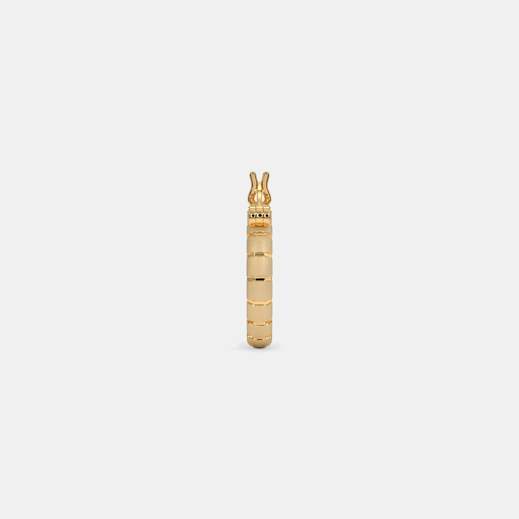 The Oralie Textured Hoop Earrings