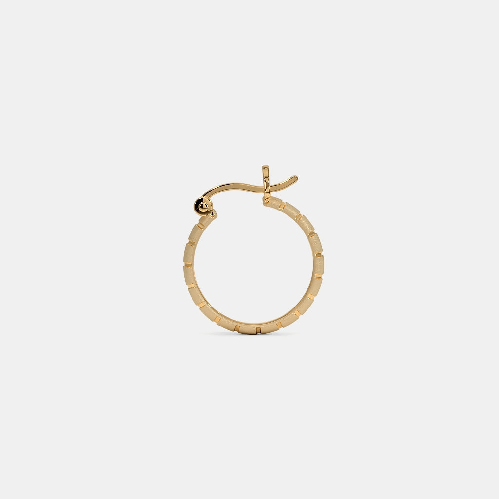 The Oralie Textured Hoop Earrings