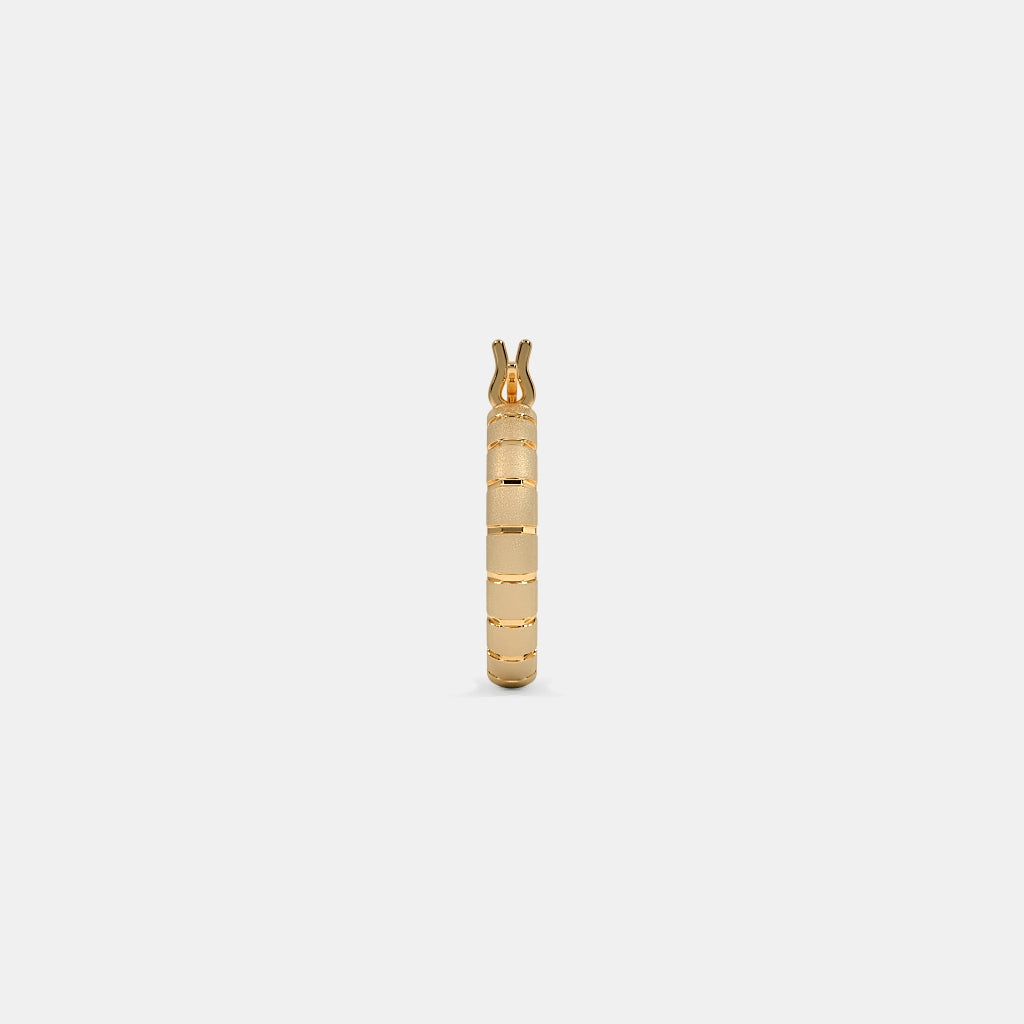 The Oralie Textured Hoop Earrings