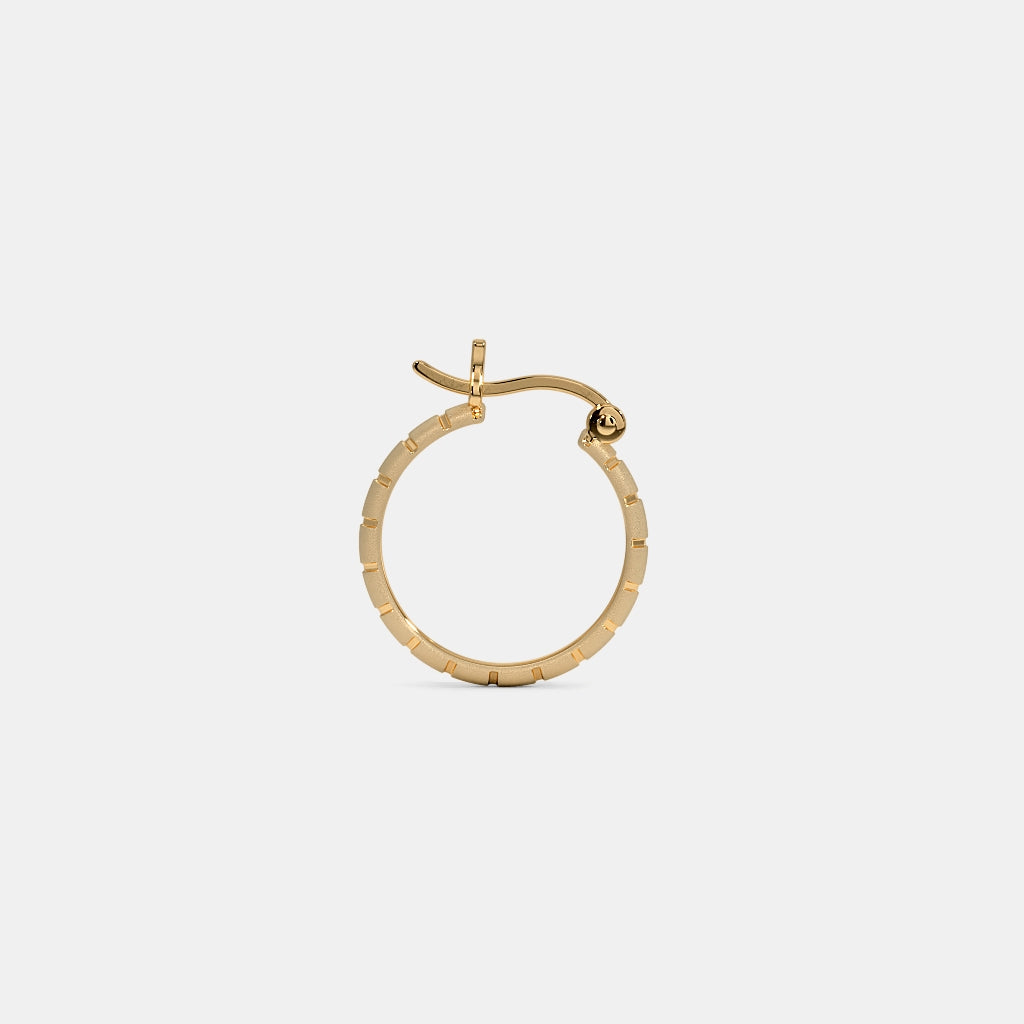 The Oralie Textured Hoop Earrings