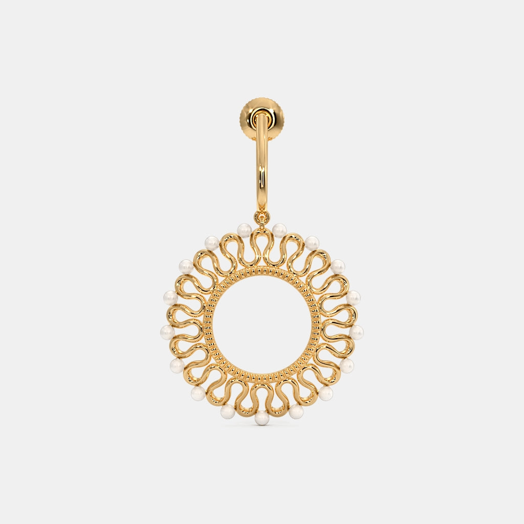 The Sascha Dangle Hoop Earrings