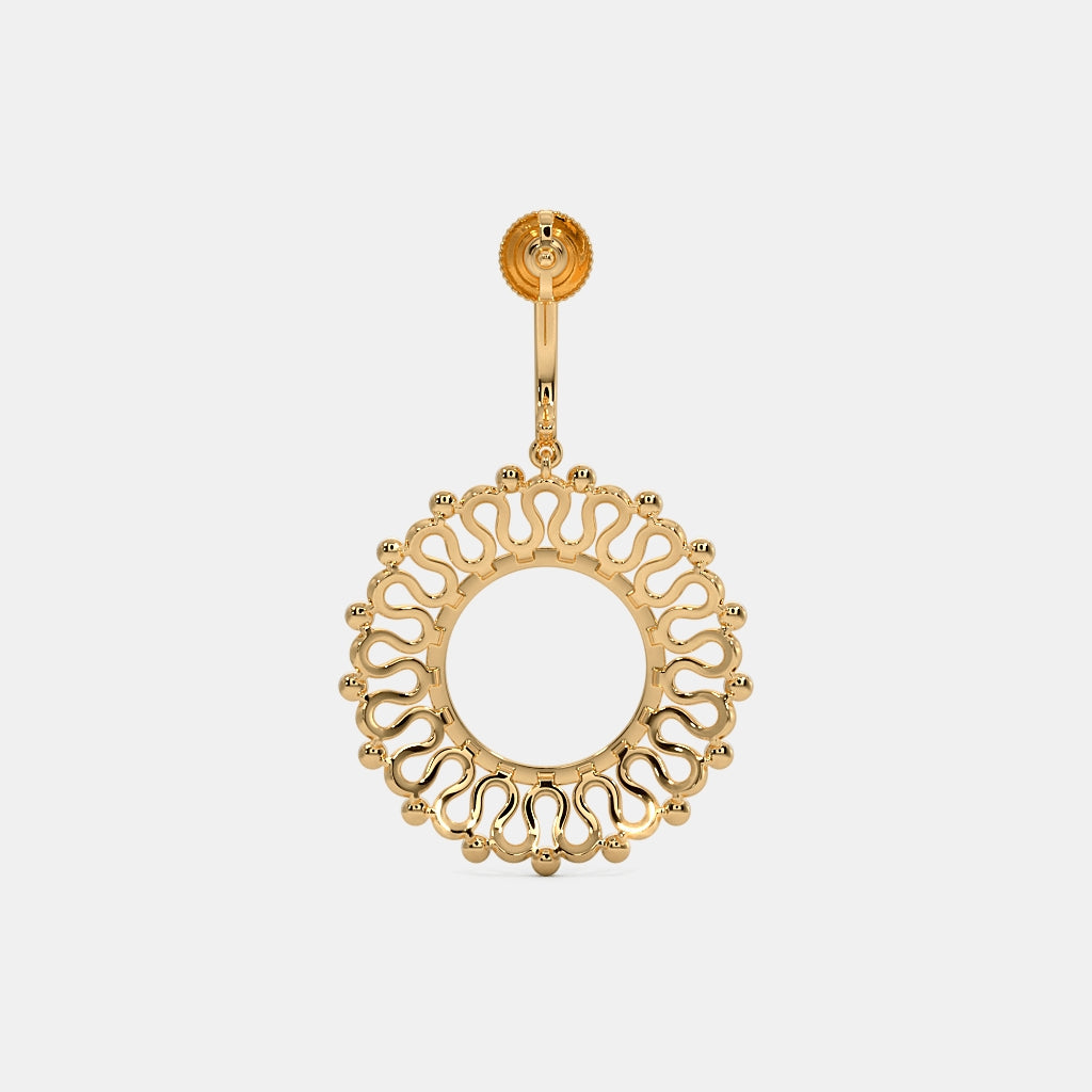 The Sascha Dangle Hoop Earrings