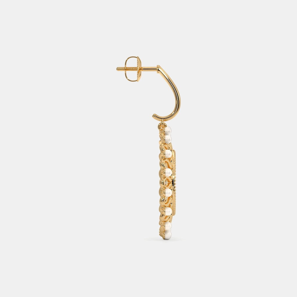 The Sascha Dangle Hoop Earrings