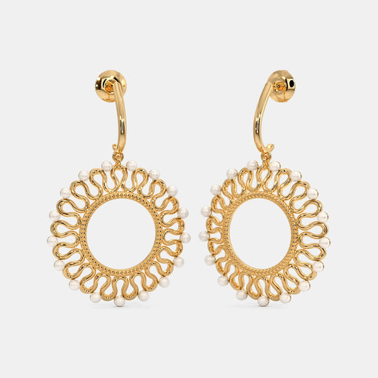 The Sascha Dangle Hoop Earrings