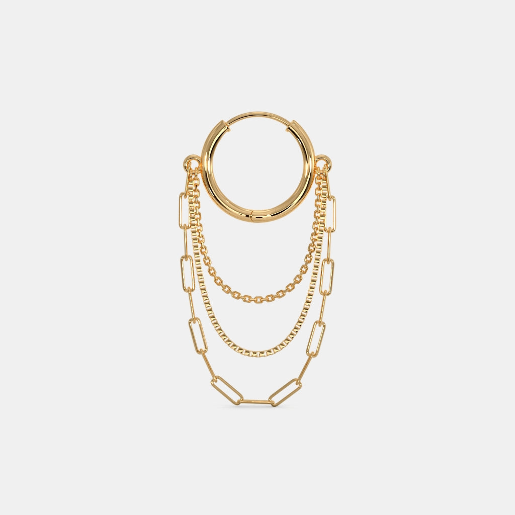 The Gulden Layer Dangle Hoop Earrings