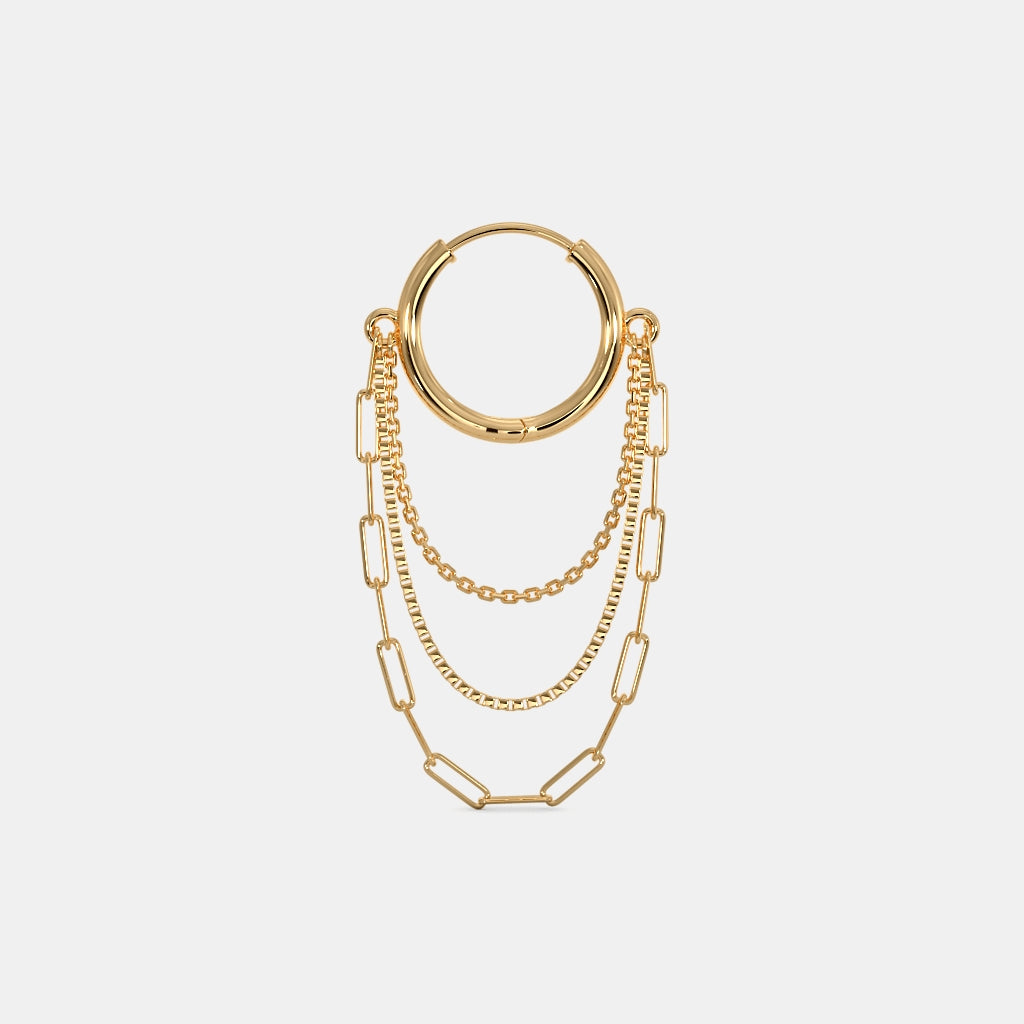 The Gulden Layer Dangle Hoop Earrings