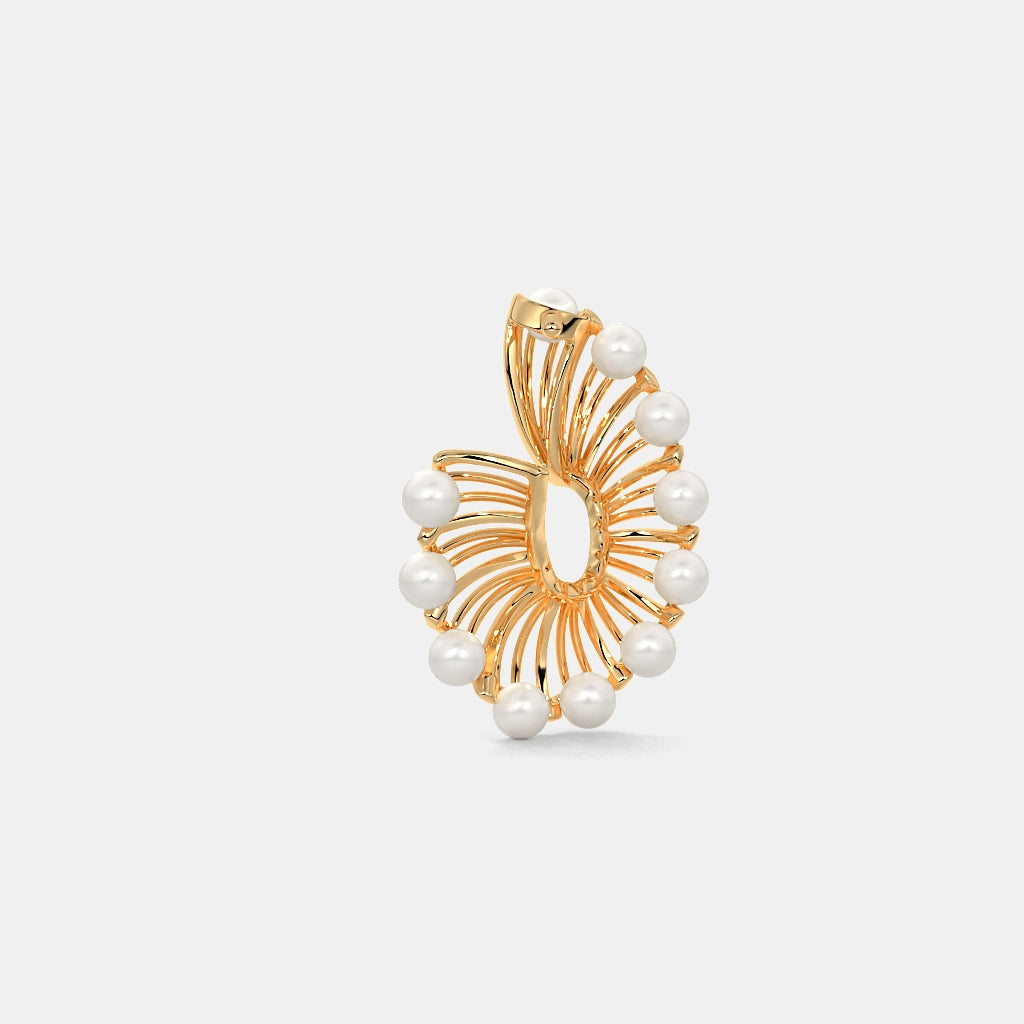 The Pearlenaria Orange Peel Earrings
