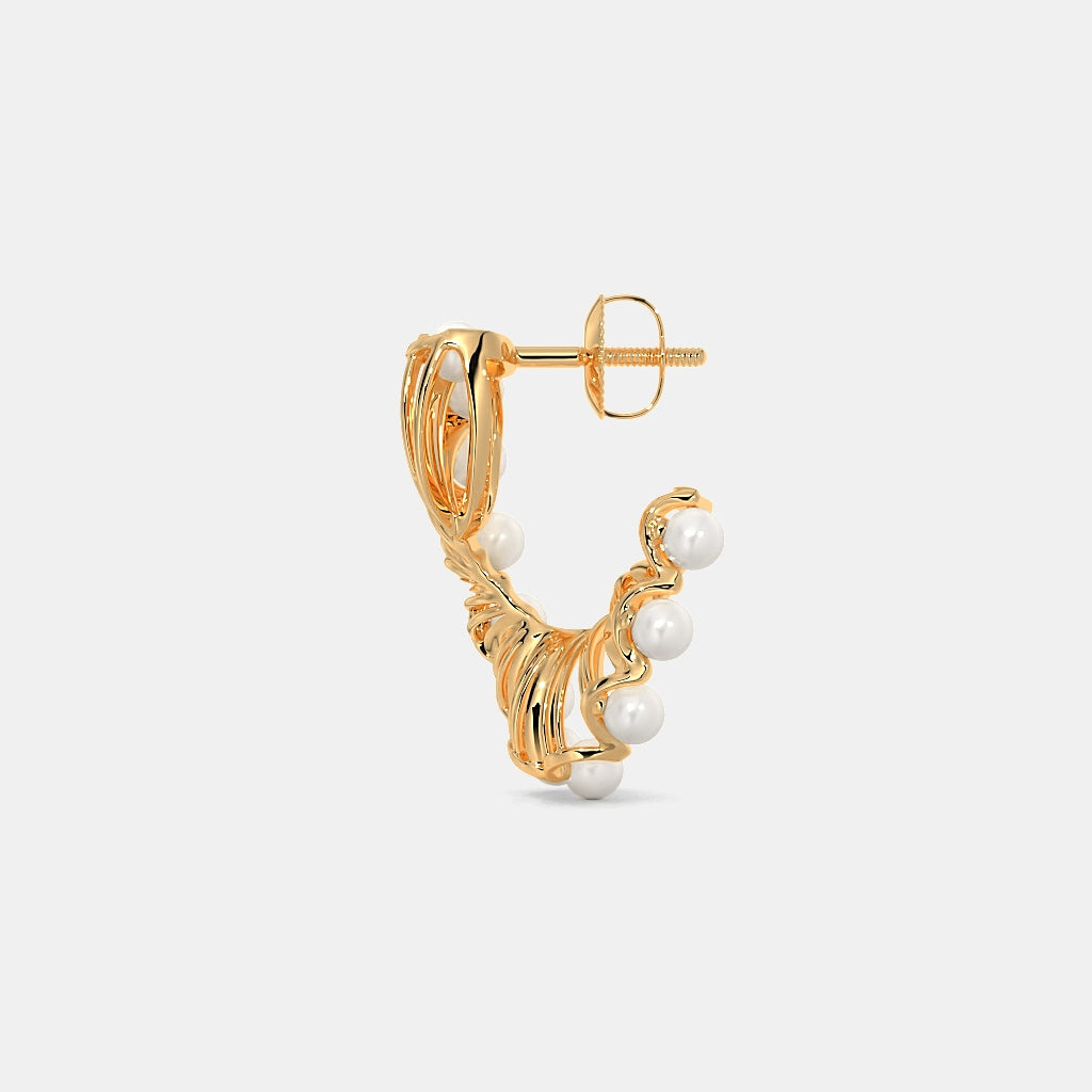 The Pearlenaria Orange Peel Earrings